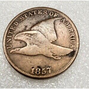 1857 Flying Eagle Cent Copper-Nickel Small Cent Historic Circulated Coin